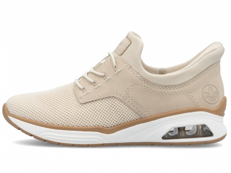 Półbuty sneakersy 37 RIEKER M5665 beżowe beż damskie