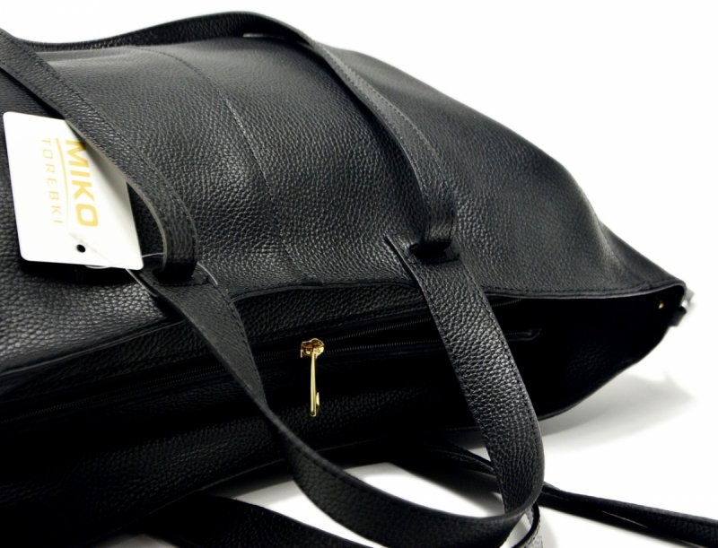 TOREBKA skórzana Miko czarna skóra 