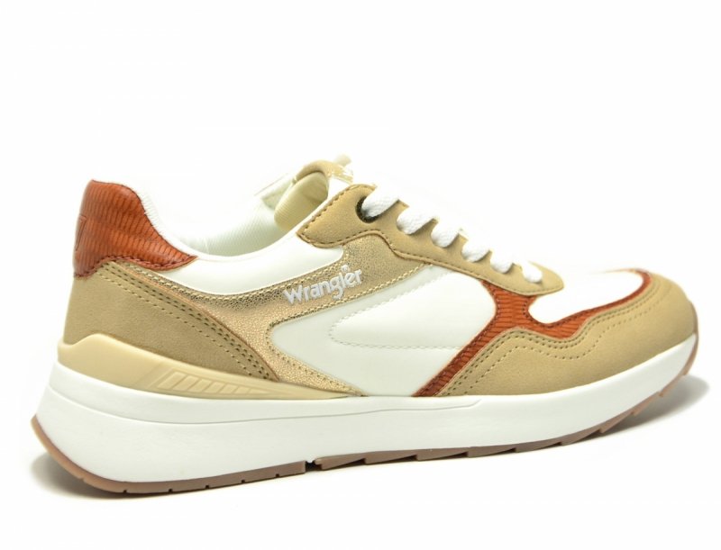Sneakersy WRANGLER PEARL 38 półbuty sportowe damskie beżowe camel kremowe