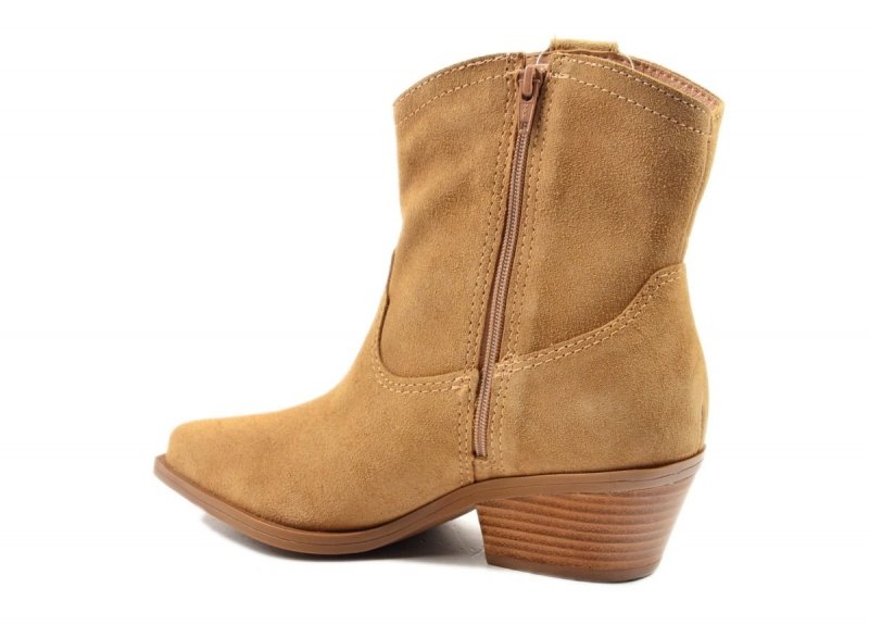 Botki 39 BOTTERO 347701 skóra kowbojki camel skórzane zamsz