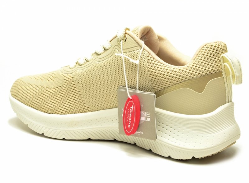 Sneakersy 38 TAMARIS 83728 półbuty sportowe beżowe duo-tex beż