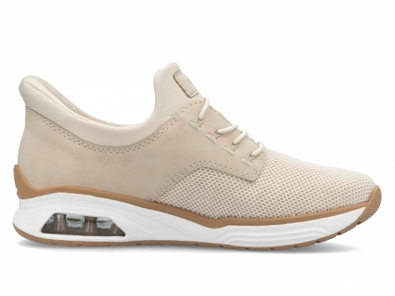 Półbuty sneakersy 36 RIEKER M5665 beżowe beż damskie