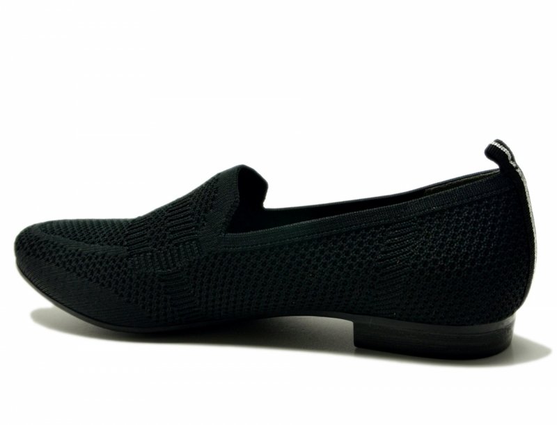 Półbuty mokasyny baleriny 37 JANA 24266 czarne