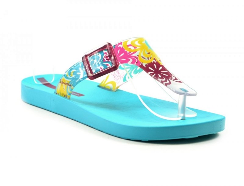 Klapki 35/36 IPANEMA 26721 japonki turkusowe kolorowe