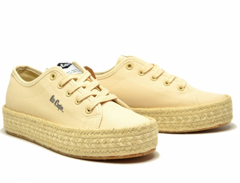 Półbuty espadryle 41 trampki LEE COOPER beżowe 3215 beż