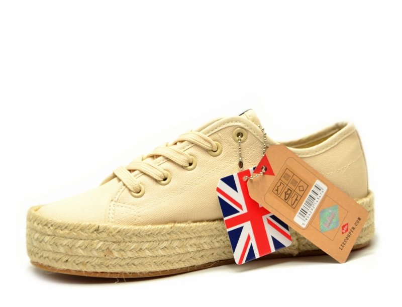 Półbuty espadryle 41 trampki LEE COOPER beżowe 3215 beż