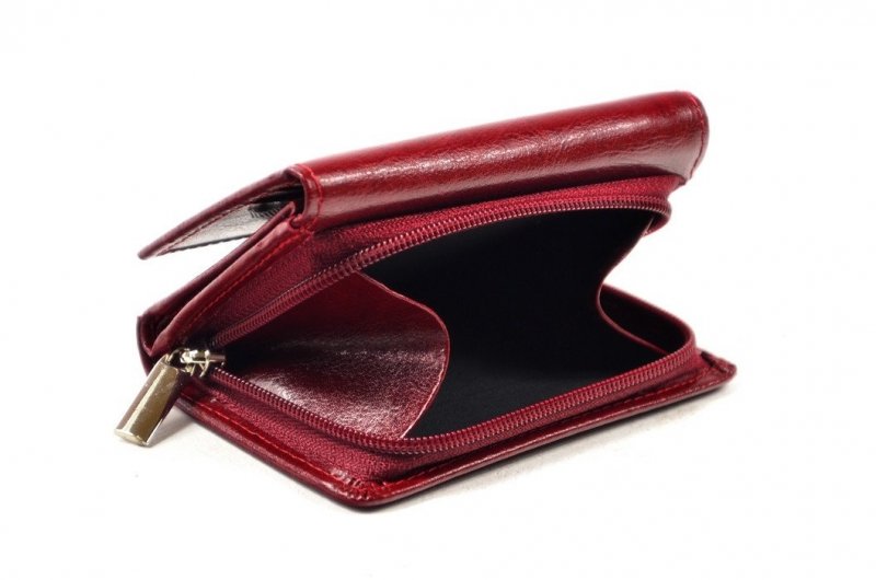 Portfel damski VITTORINI skóra bordowy
