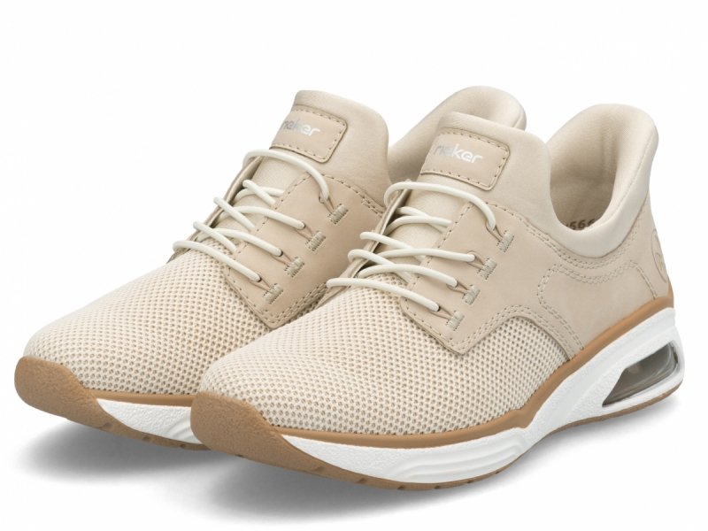 Półbuty sneakersy 41 RIEKER M5665 beżowe beż damskie