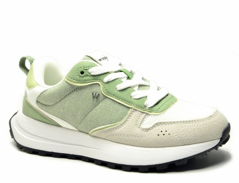 Sneakersy WRANGLER BONNIE 40 półbuty sportowe damskie białe zielone