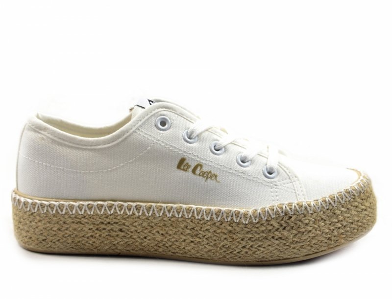Półbuty espadryle 41 trampki LEE COOPER białe 2410