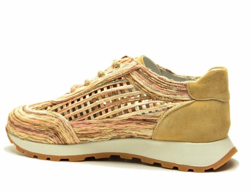 Półbuty sneakersy 36 skóra FILIPPO 7720 beżowe skórzane beż ażurowane