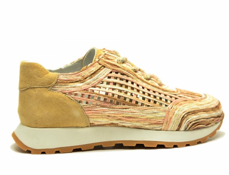 Półbuty sneakersy 36 skóra FILIPPO 7720 beżowe skórzane beż ażurowane