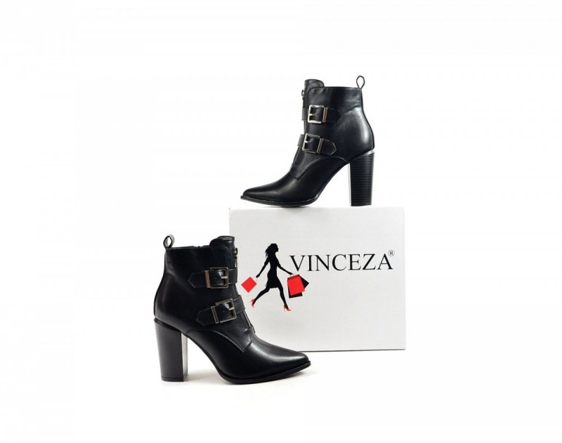 Botki damskie 36 VINCEZA 16282 czarne