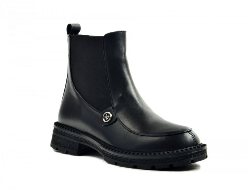 Botki 37 damskie skóra VERANO 132651 czarne 