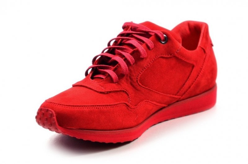 Półbuty 35 tenisówki OLEKSY 2681 skóra czerwone Hit
