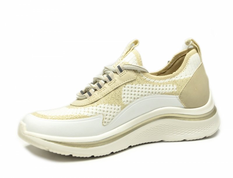Sneakersy 37 TAMARIS 83727 półbuty białe beżowe