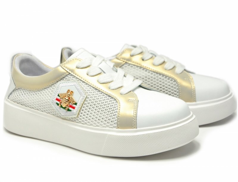 Półbuty sneakersy skóra 40 białe SOKOLSKI 210 skórzane