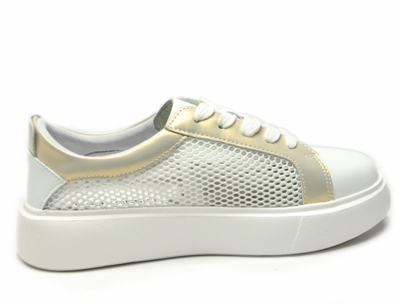 Półbuty sneakersy skóra 41 białe SOKOLSKI 210 skórzane