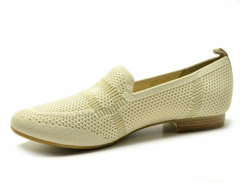 Półbuty mokasyny baleriny 37 JANA 24266 beżowe beż 