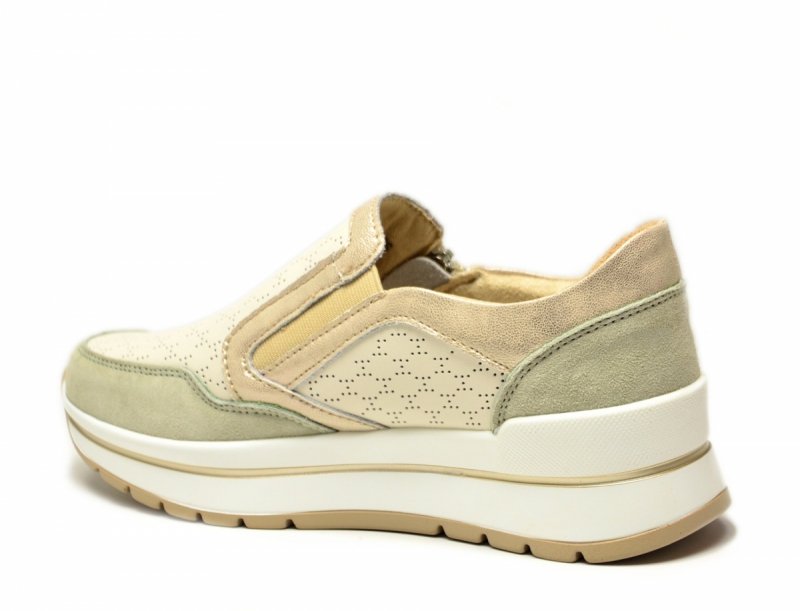 Półbuty sneakersy 41 skóra FILIPPO 6777 beżowe skórzane beż