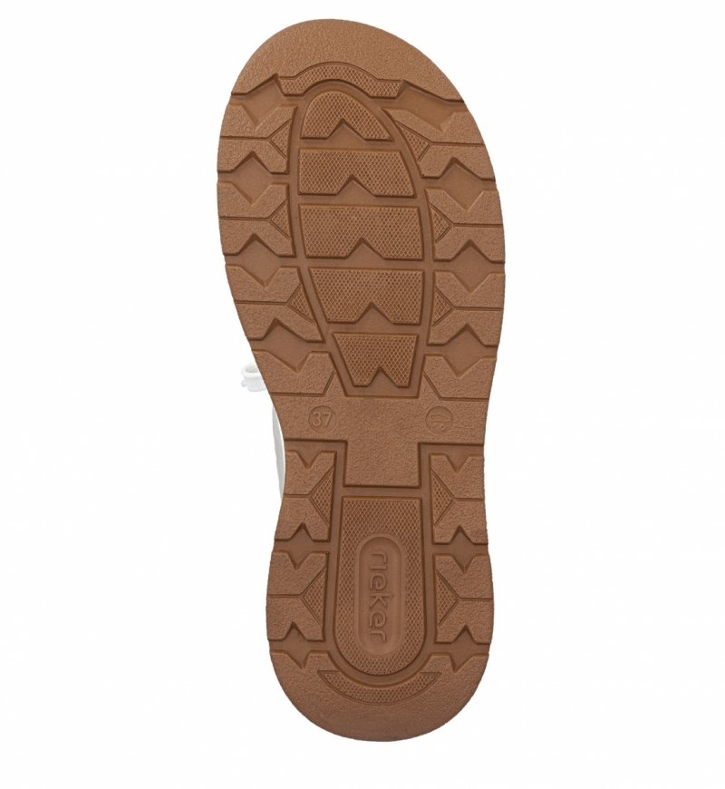 Sneakersy 38 RIEKER 44562 beżowe damskie półbuty beż