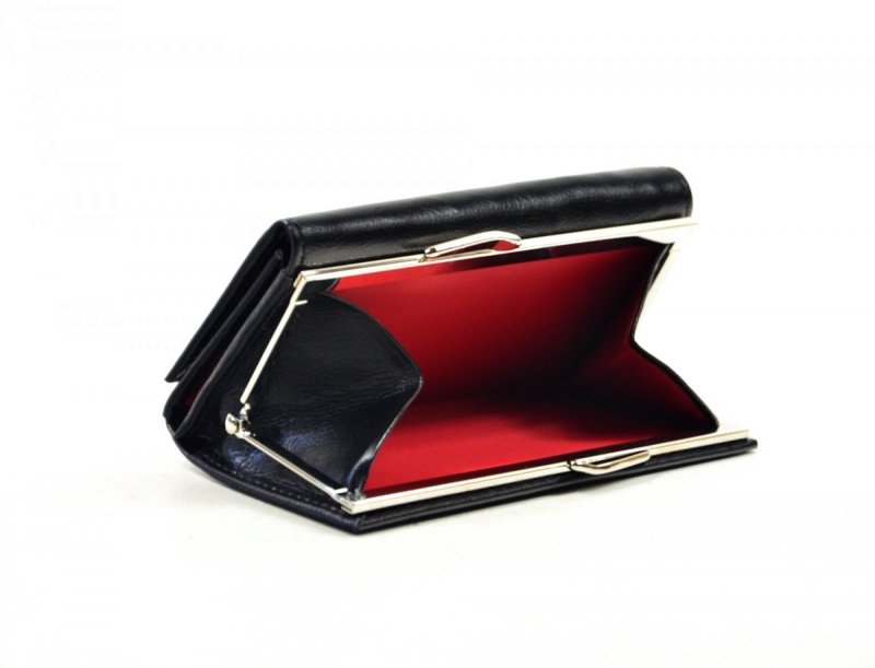 Portfel damski VITTORINI skóra czarny