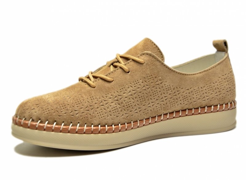 Półbuty beżowe 36 skóra FILIPPO 7674 skórzane beż 