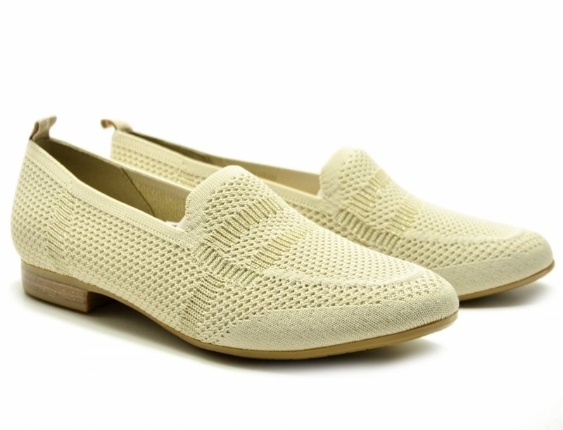 Półbuty mokasyny baleriny 37 JANA 24266 beżowe beż 