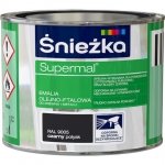 Śnieżka Emalia Olejna CZARNY RAL9005 0,2L farba ftalowa Supermal czarna