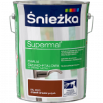 Śnieżka Olejna ORZECH ŚREDNI RAL8002 5L Supermal farba olejno-ftalowa drewna metalu emalia  połysk