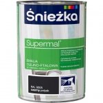 Śnieżka Emalia Olejna CZARNY RAL9005 0,8L farba ftalowa Supermal czarna