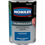 Chlorokauczuk 0,9L RAL5005 NIEBIESKI SYGNAŁOWY Nobiles farba metalu betonu emalia stali żeliwa
