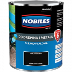 Nobiles olejna 0,7L CZARNY czarna Ftalonal farba olejno-ftalowa drewna metalu betonu emalia