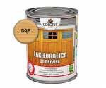 Colorit Lakierobejca Do Drewna 0,75L DĄB szybkoschnąca satynowa farba wodna boazerii elewacji okien drzwi