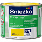 Śnieżka Olejna ŻÓŁTY F565 0,2L Supermal farba olejno-ftalowa drewna metalu emalia połysk