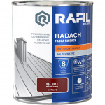 Radach 0,75L Wiśniowy RAL3011 PÓŁMAT farba na dach Rafil  ocynk stal aluminium 