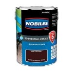 Nobiles olejna 5L BRĄZ-OWY CIEMNY brązowa Ftalonal farba olejno-ftalowa drewna metalu betonu emalia