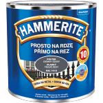 Hammerite Na Rdzę 0,25L CIEMNY SZARY RAL7012 POŁYSK hamerite farba szybkoschnąca antykorozyjna gruntoemalia
