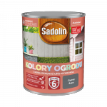 Farba na drewno ceramikę kamień cegły 0,7L SZARY CIEMNY Kolory Ogrodu Sadolin