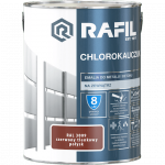 Rafil Chlorokauczuk 5L Czerwony Tlenkowy RAL3009 farba metalu betonu emalia chlorokauczukowa 