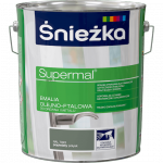 Śnieżka Olejna POPIELATY RAL7023 szara 10L Supermal farba olejno-ftalowa drewna metalu emalia połysk