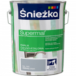 Śnieżka Olejna STALOWY RAL7001 szara 5L Supermal farba olejno-ftalowa drewna metalu emalia  połysk