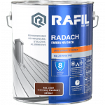Radach 10L Czerwony Tlenkowy RAL3009 PÓŁMAT farba na dach Rafil ocynk stal aluminium 
