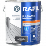 Radach 10L Szary GRAFIT-OWY RAL7024 PÓŁMAT farba na dach Rafil ocynk stal aluminium 