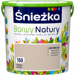 Śnieżka Barwy Natury 2,5L Górska Ścieżka 160 mat farba do wnętrz ścian sufitów emulsja