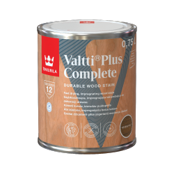 Tikkurila Lakierobejca 0,75L MEDIUM NUT orzech średni Valtti Plus Complete szybkoschnąca impregnująca