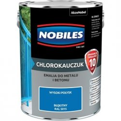 Chlorokauczuk 5L RAL5015 BŁĘKITNY Nobiles farba emalia
