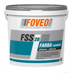 Foveo Farba Fasadowa Silikatowo-Silikonowa FSS20 10L BIAŁA elewacyjna zewnętrzna Do Fasad i Elewacji Paroprzepuszczalna - TYLKO ODBIÓR OSOBISTY LUB WYSYŁKA NA PALECIE