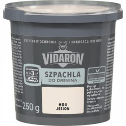 Vidaron Szpachla do Drewna 0,25kg JESION H04 szpachlówka akrylowa gotowa zawiera terpentynę