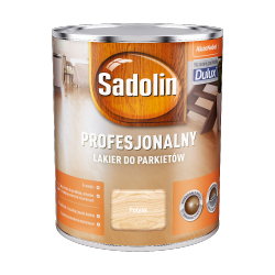 Sadolin Lakier Profesjonalny POŁYSK 0,75L do parkietu podłóg schodów korka drewna niskozapachowy